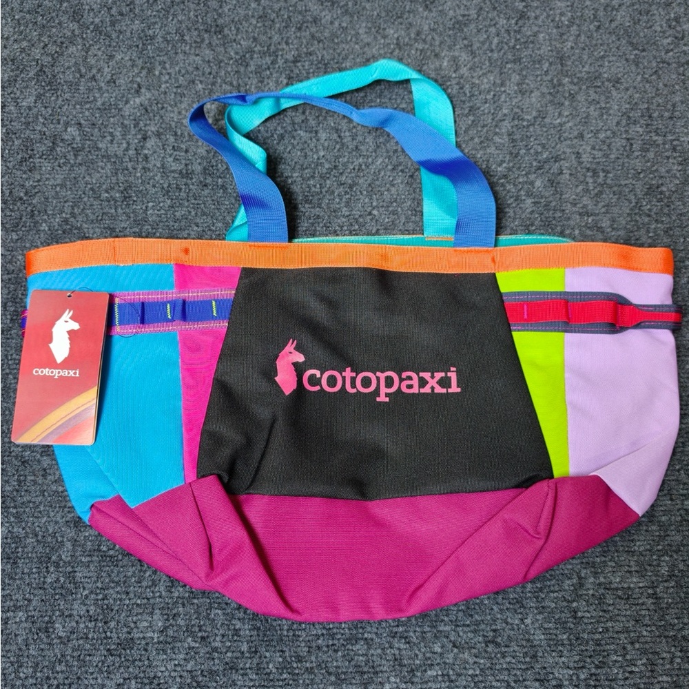Cotopaxi 30L Women's Multi-Color Canvas Tote Bag - Pink Accent